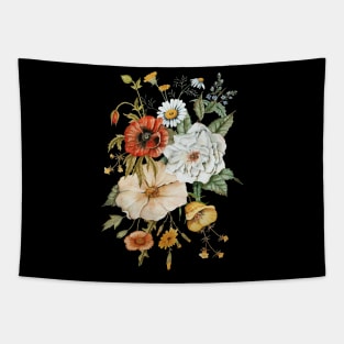 Wildflowers Bouquet Tapestry