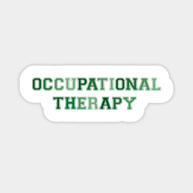 Occupational Therapy Green Magnet by anrockhi