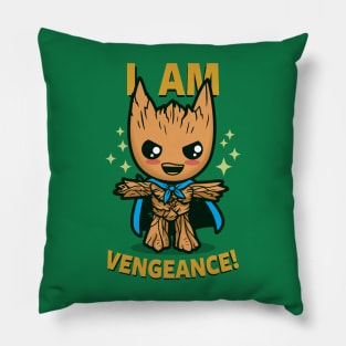 Cute Adorable Alien Vigilante Superhero Pillow