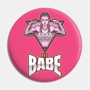 Unique Fit Babe Logo Themed Pin