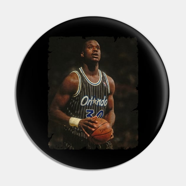 Shaquille O'Neal in Orlando Magic Pin by Wendyshopart