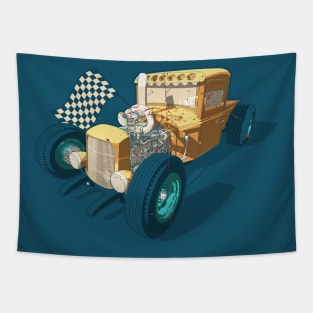 Vintage Racing car Tapestry