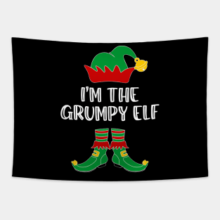 I'm The Grumpy Elf Matching Family Group Christmas Tapestry