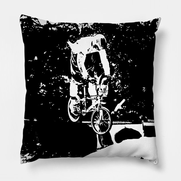 bmx Pillow by rickylabellevie