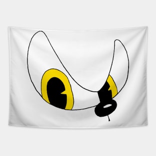 Cartoon Eyes Yellow OG Tapestry