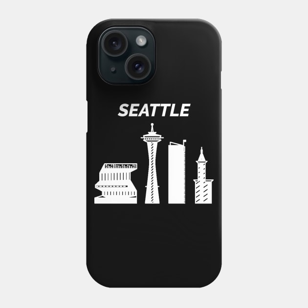 Seattle Skyline, Washington, USA Phone Case by maro_00