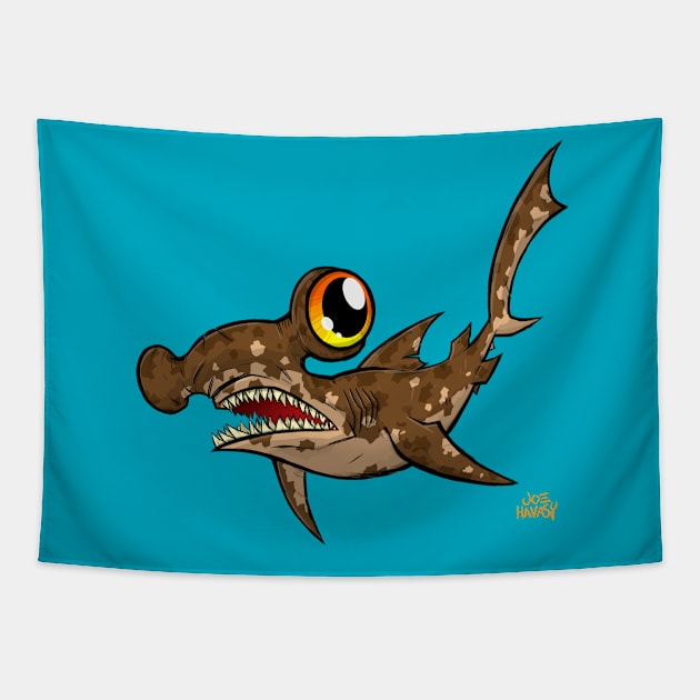 Hammerhead Shark Tapestry by joehavasy