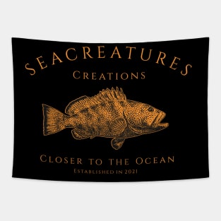 Strawberry Grouper Tapestry