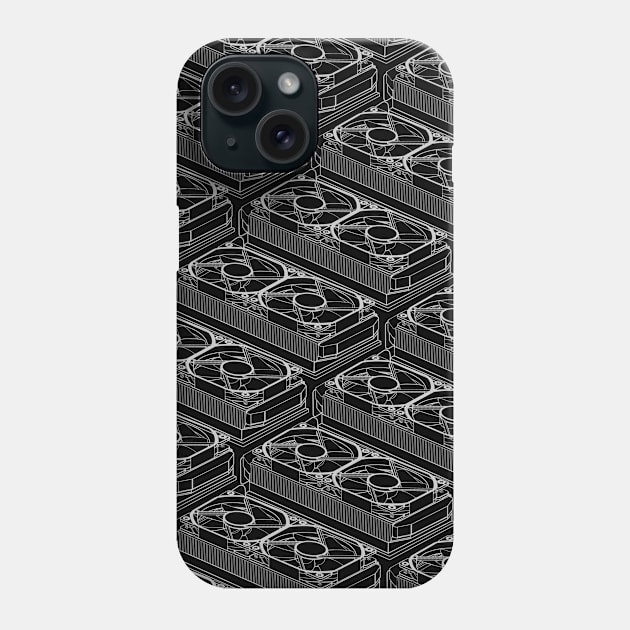 Graphics card for pc gamer and tech nerd Phone Case by Mewzeek_T