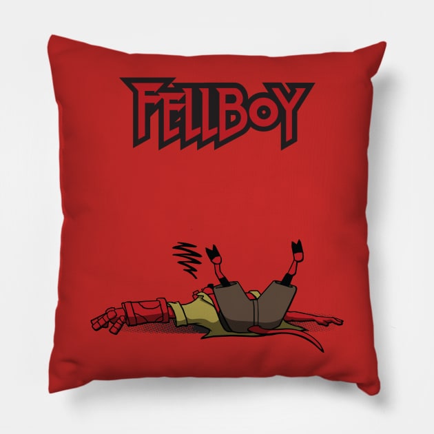 Fellboy Pillow by blankcanvasdj