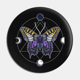 Nonbinary Butterfly Pin