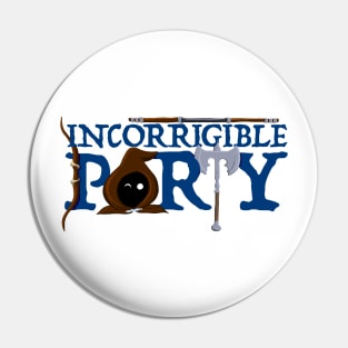 The Incorrigible Party logo Pin