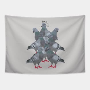 New York City Pigeons Tapestry