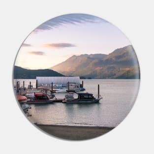 View of Harrison Lake, BC, Canada at Sunset in Summer Pin