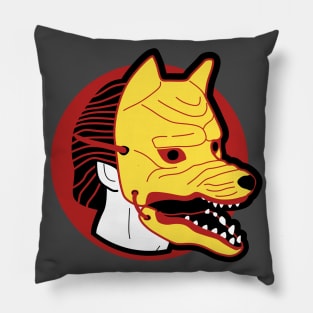 Japanese fox mask Pillow