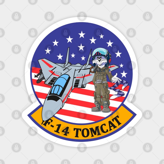 Grumman F-14 Tomcat - Aircraft Stars and Stripes Magnet by TomcatGypsy