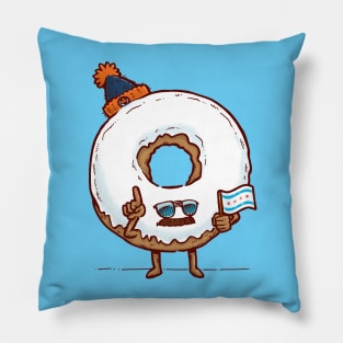 The Chicago Donut Pillow