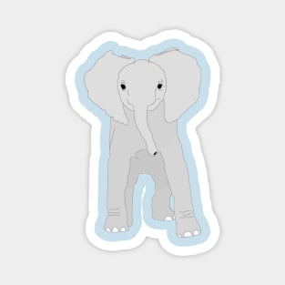 Baby Elephant Cartoon Magnet