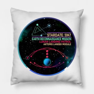 Lost Lunar Patrol - Artemis Landing Module Pillow