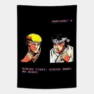 Super Karate Fighters Tapestry