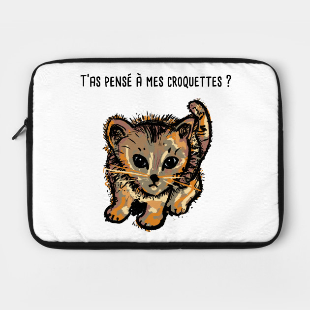 Chaton et croquettes humour chat idée cadeau - Noel ...