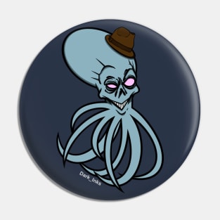 Hipster Octopus Pin