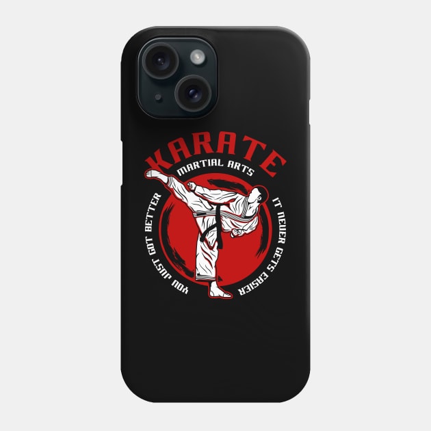 KARATE MARTIAL ART Phone Case by beanbeardy