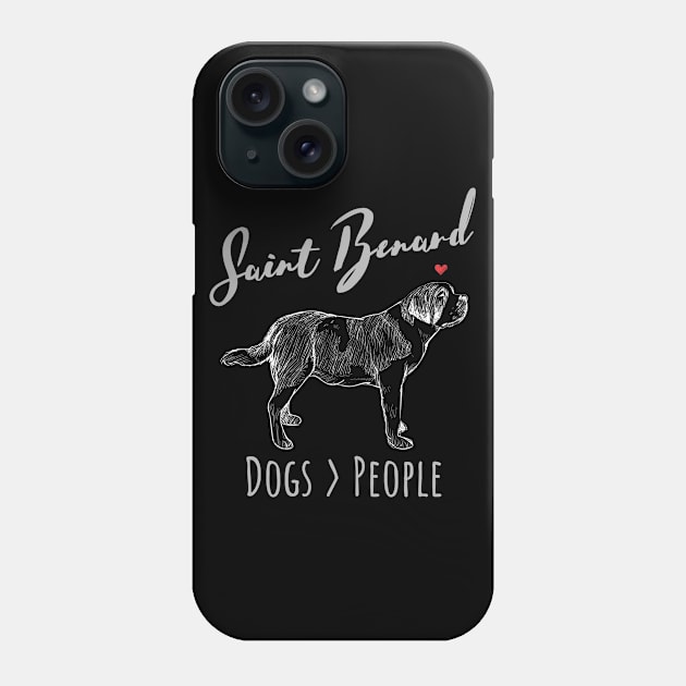 Saint Bernard - Dogs > People Phone Case by JKA