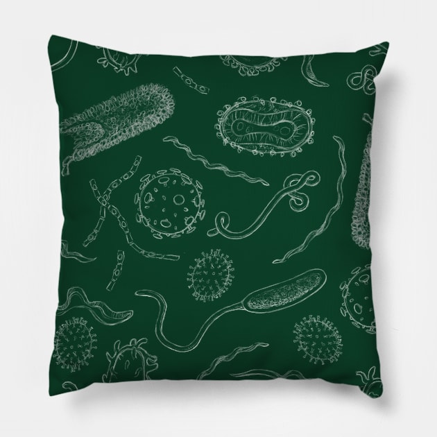 Deadly Diseases Pillow by ellemrcs