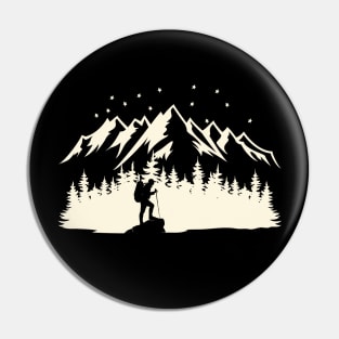 The Outdoors - For Camper and Hikers Pin