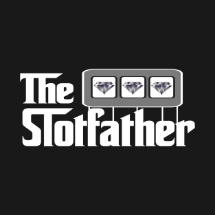 Mens Funny Casino Lovers Slot Players The Slotfather Gambling T-Shirt