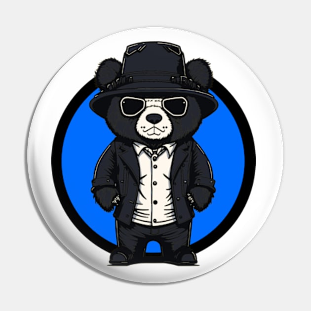 Boss Bear Pin by WebStarCreative