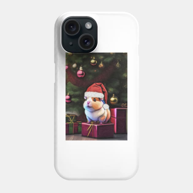 Christmas Hamster In Santa Hat Phone Case by NikkiBear67