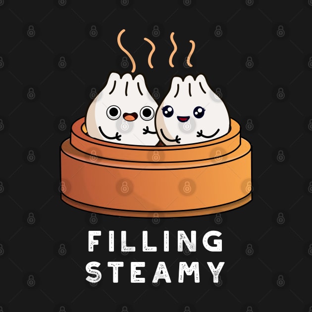 Filling Steamy Cute Dimsum  Bao Pun by punnybone