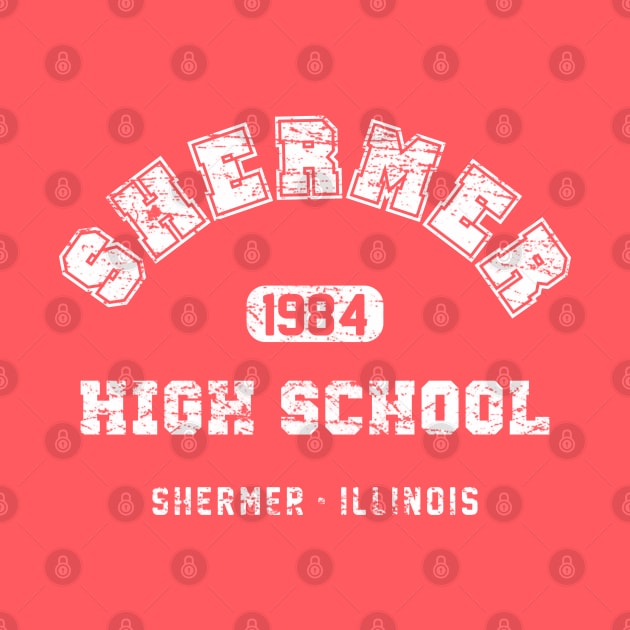 Shermer High School 1984 (aged look) by MoviTees.com