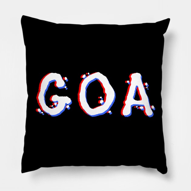 GOA Illusion Pillow by T-Shirt Dealer