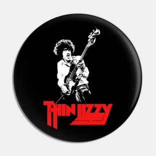 Vintage Phil Lynott T shirt Red Pin