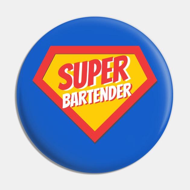 Bartender Gifts | Super Bartender Pin by BetterManufaktur