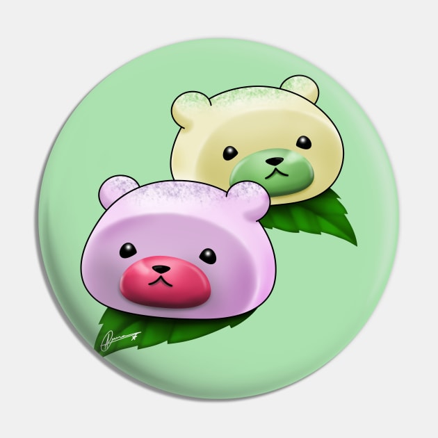 Mochi Bears Pin by Akiraj