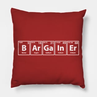 Bargainer (B-Ar-Ga-In-Er) Periodic Elements Spelling Pillow