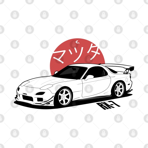 JDM - RX7 FD - CarCorner by CarCorner - Automotive Artwork