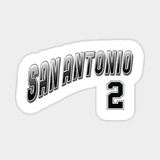 Retro San Antonio Number 2 Magnet