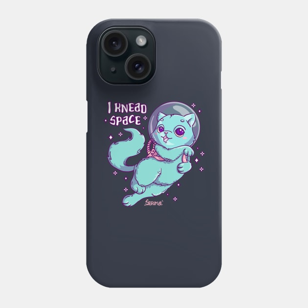 Space cat pun I knead space Phone Case by SPIRIMAL