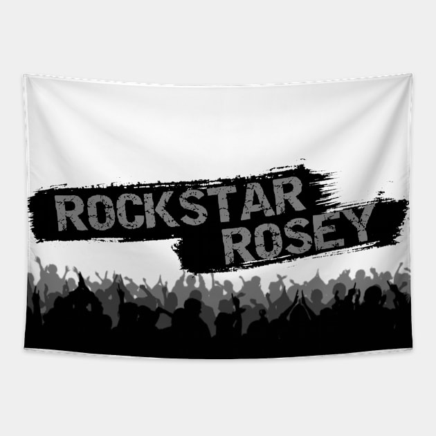 Rockstar Rosey - Crowd Namestamp Tapestry by Rockstar Rosey