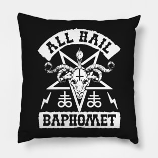 BAPHOMET THE GOAT HEAD GOD - AL HAIL BAPHOMET Pillow