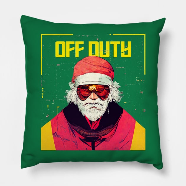 Off Duty Santa Pillow by Bondoboxy