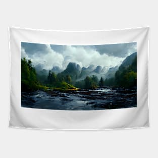 Rough Nature and Wilderness Tapestry