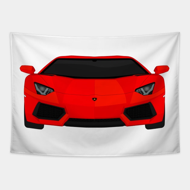 AVENTADOR RED Tapestry by VENZ0LIC