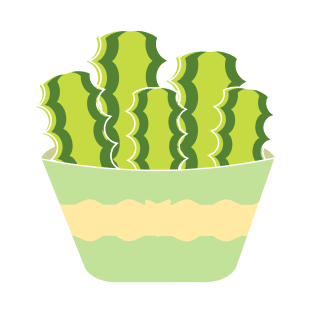 Cute green cactus in a pot T-Shirt