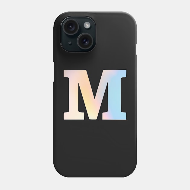 The Letter M Rainbow Design Phone Case by Claireandrewss